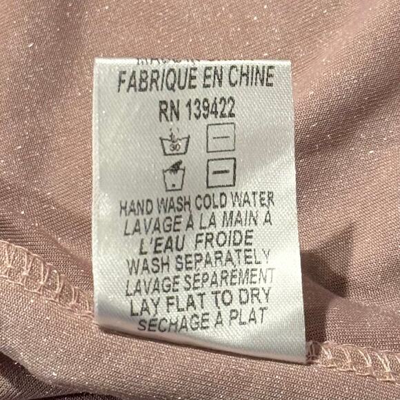 NWT Tobi Wrap Dress Velour Y2K Minimalist Cottage Romantic Dusty Rose Medium - Picture 5 of 6